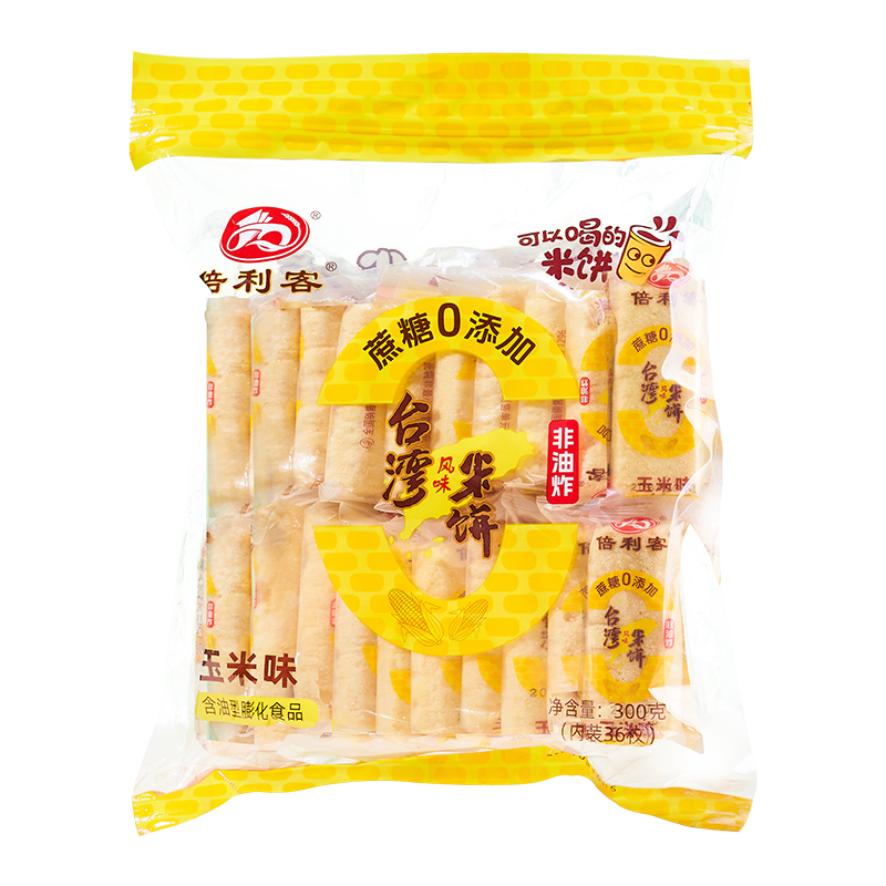 臺灣風(fēng)味0蔗糖米餅300g